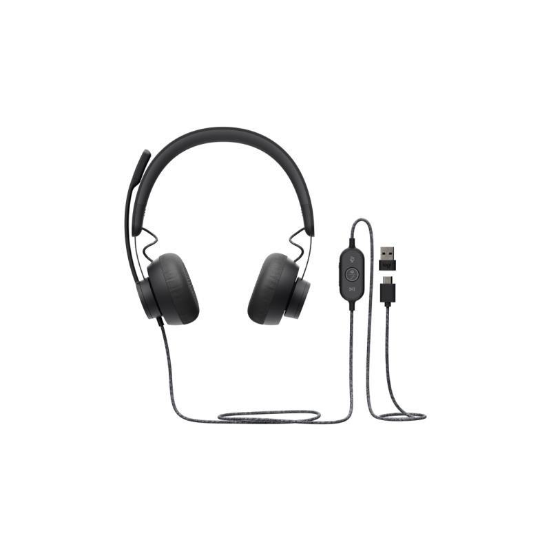 Logitech Zone Wired MS Stereo USB-C - A (981-000870)